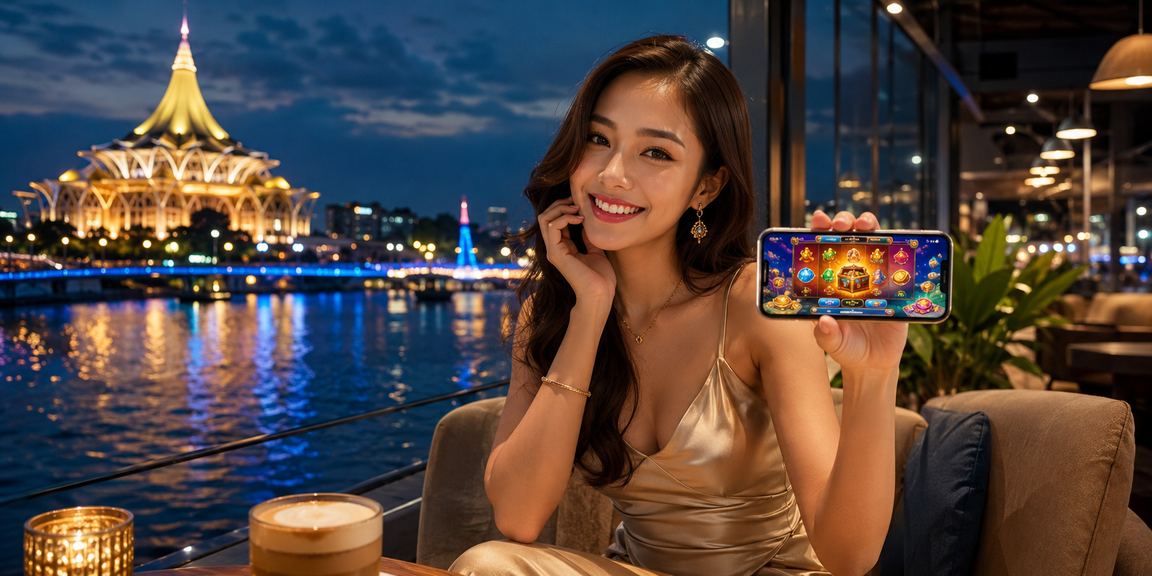 Pengguna pv16 di Kuching mendaftar akaun baharu menggunakan telefon pintar